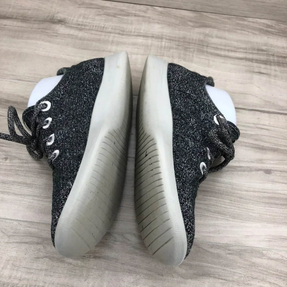 Allbirds Sneakers Womens 8 Gray Merino Wool Runners Lace Up Shoes